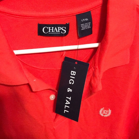 Chaps Long and Tall Orange shirt Large - Picture 2 of 4